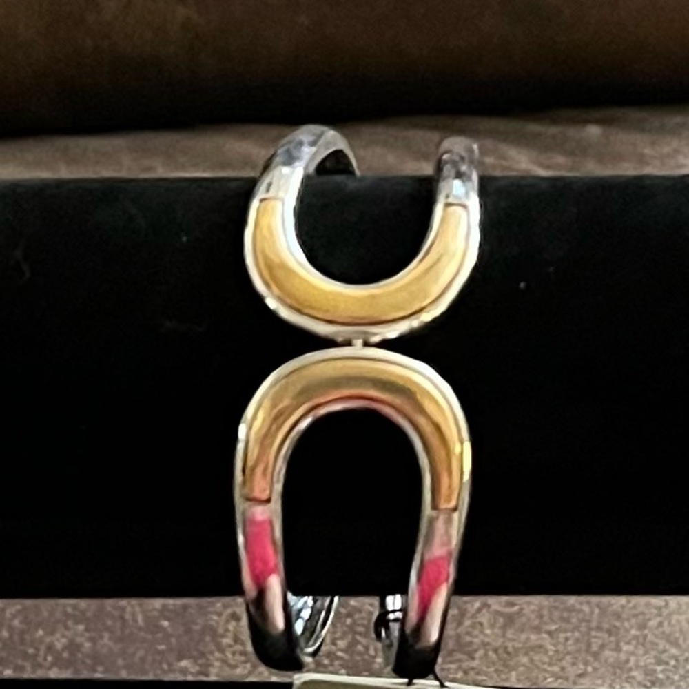 Two Tone Hinged Bracelet